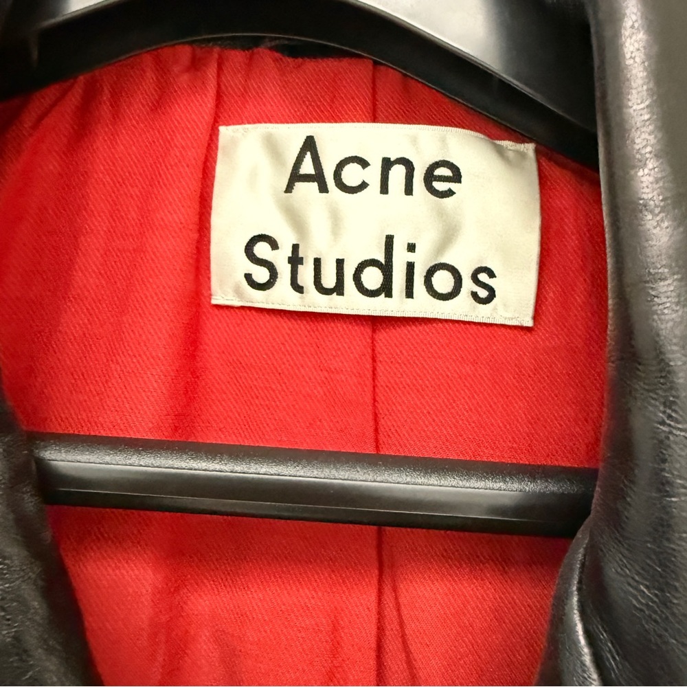 Acne Studio Merlyn Leather Jacket - Picture 3 of 4
